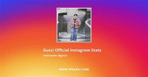 gucci instagram followers|GUCCI Instagram account Statistics.